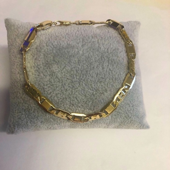 NEW Pretty Bird 18k Yellow Gold Plated Chunky H Link Bracelet - Picture 4 of 10